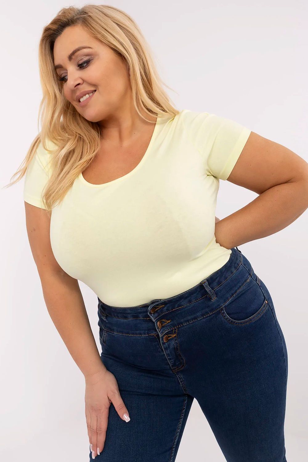   Tshirt Damski Model RV-TS-A556.03 Light Yellow - Relevance 