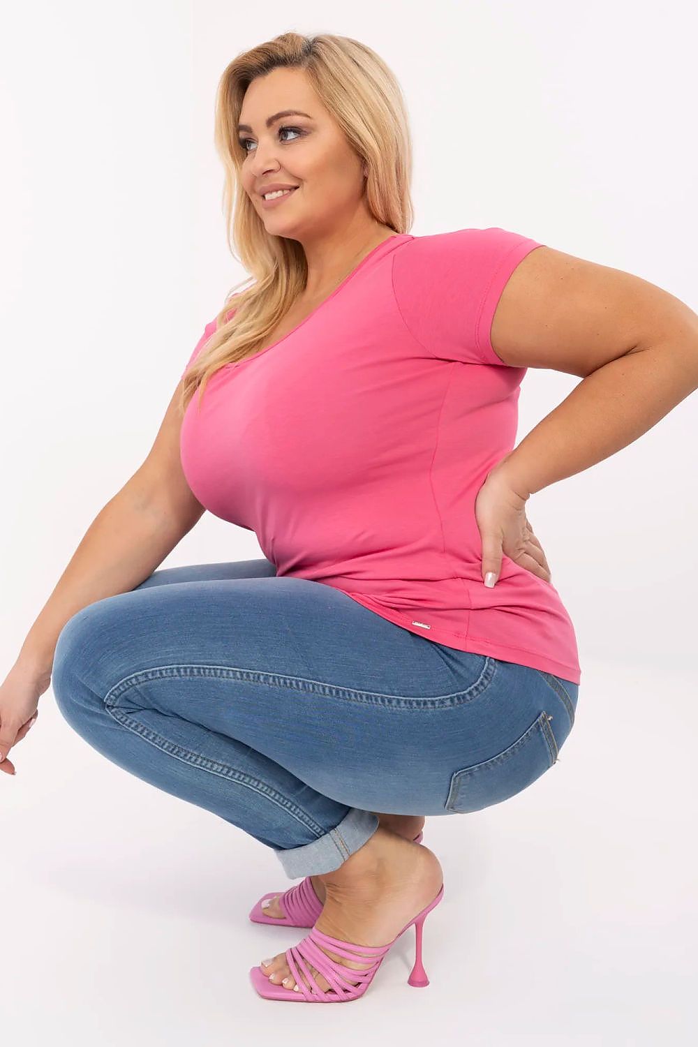   Tshirt Damski Model RV-TS-A556.03 Dark Pink - Relevance 