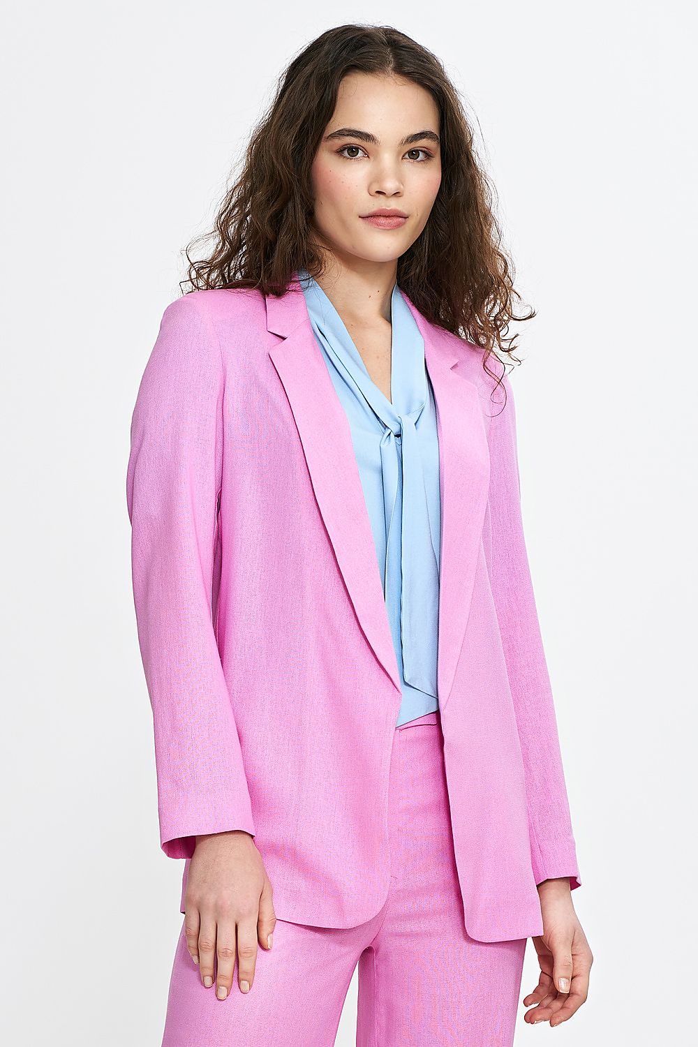   Marynarka z rayonu Z78 Pink - Nife 