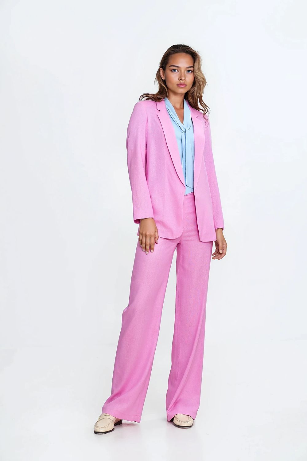  Marynarka z rayonu Z78 Pink - Nife 