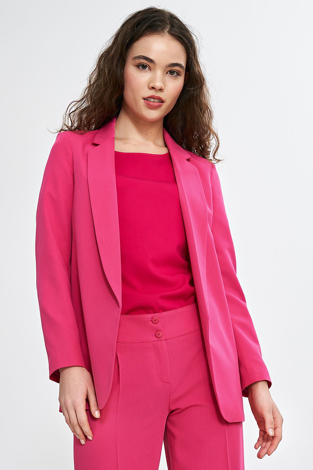   Klasyczna marynarka Z77 Pink - Nife 