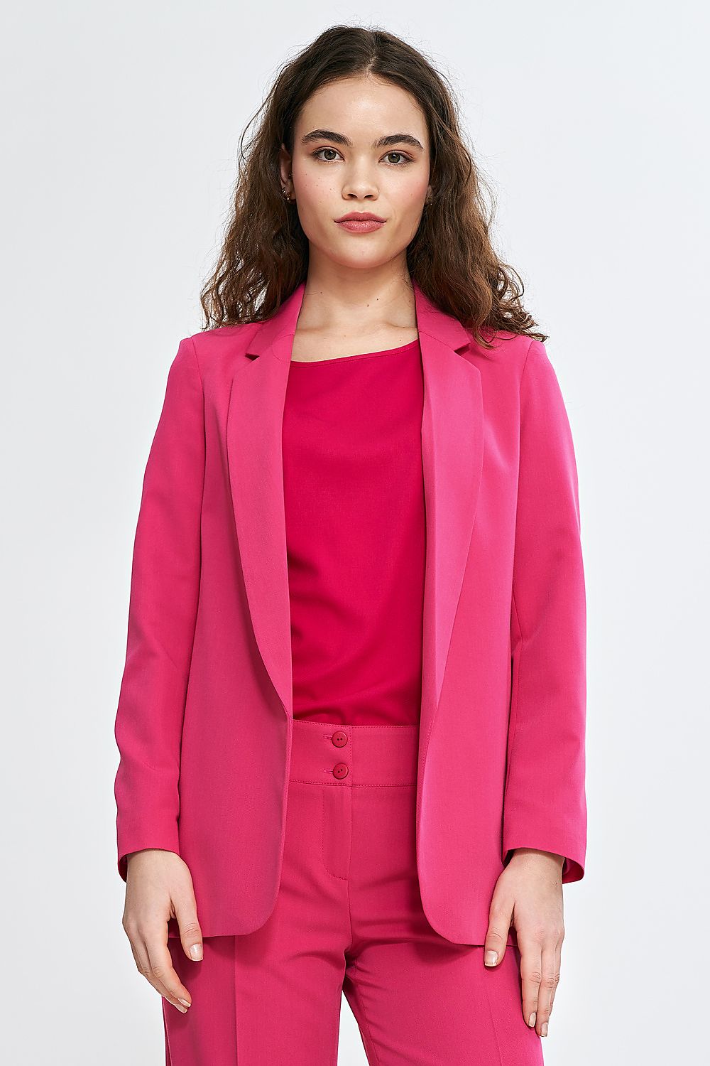   Klasyczna marynarka Z77 Pink - Nife 