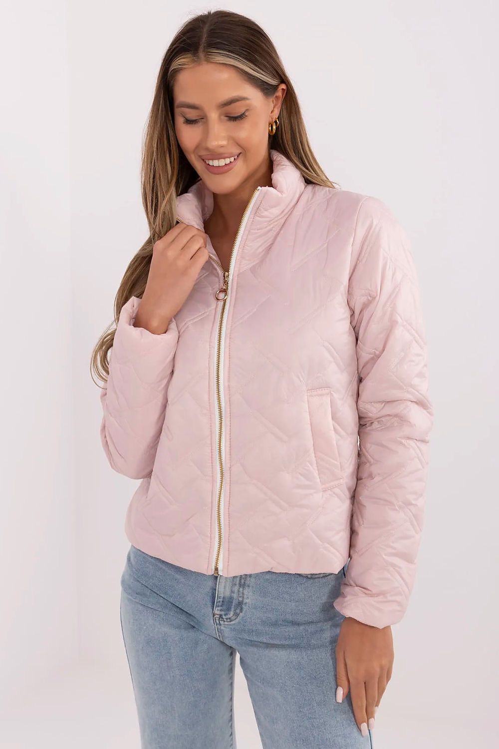   Kurtka Damska Model MI-KR-88625.12 Light Pink - Italy Moda 