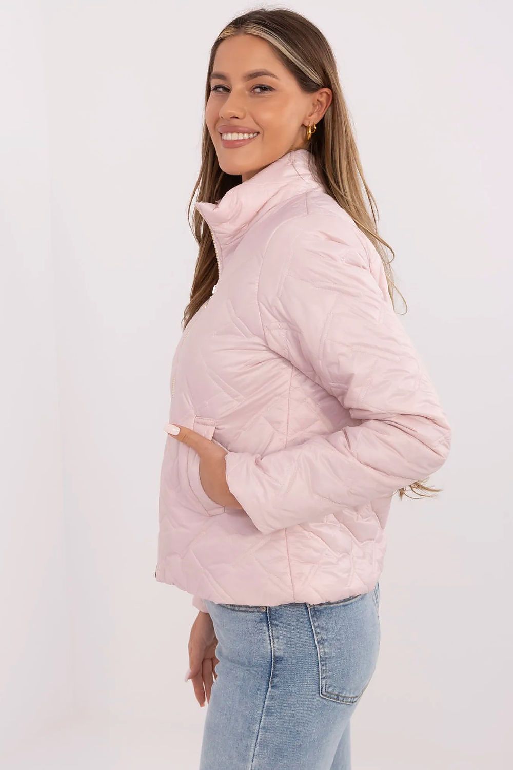   Kurtka Damska Model MI-KR-88625.12 Light Pink - Italy Moda 