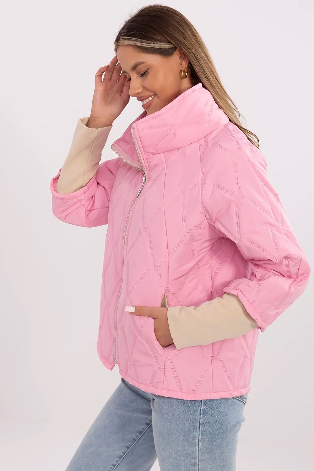   Kurtka Damska Model MI-KR-9002-1.74P Pink - Italy Moda 