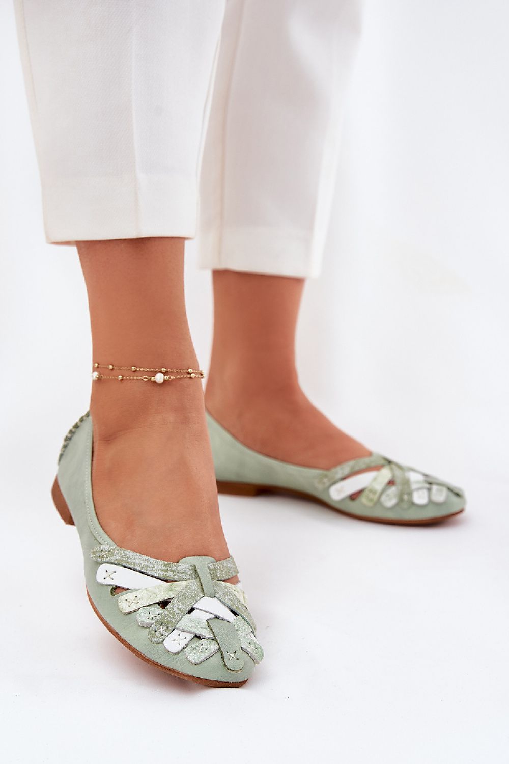   Baleriny Model Maciejka 01358-50 Mint - Step in style 