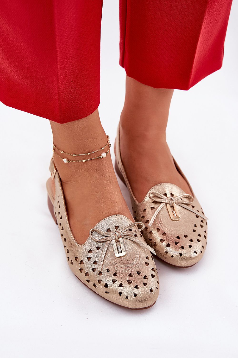   Baleriny Model Navinnia ASA222-7 Gold - Step in style 