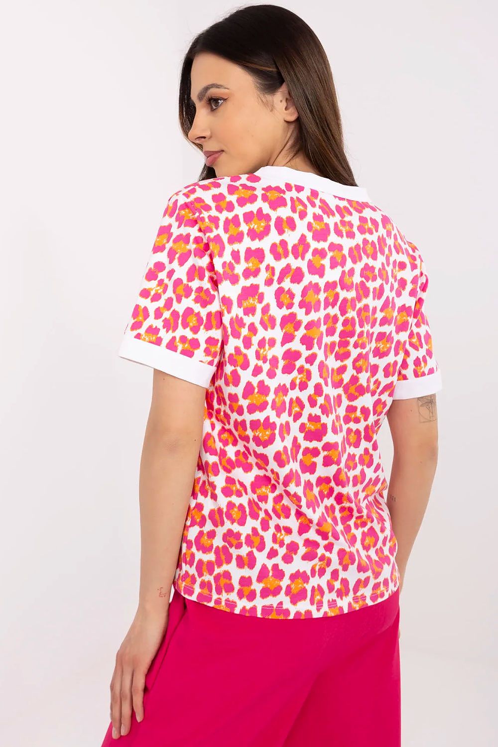  Bluzka Model MI-BZ-M6312-1.29 Fuksja - Italy Moda 