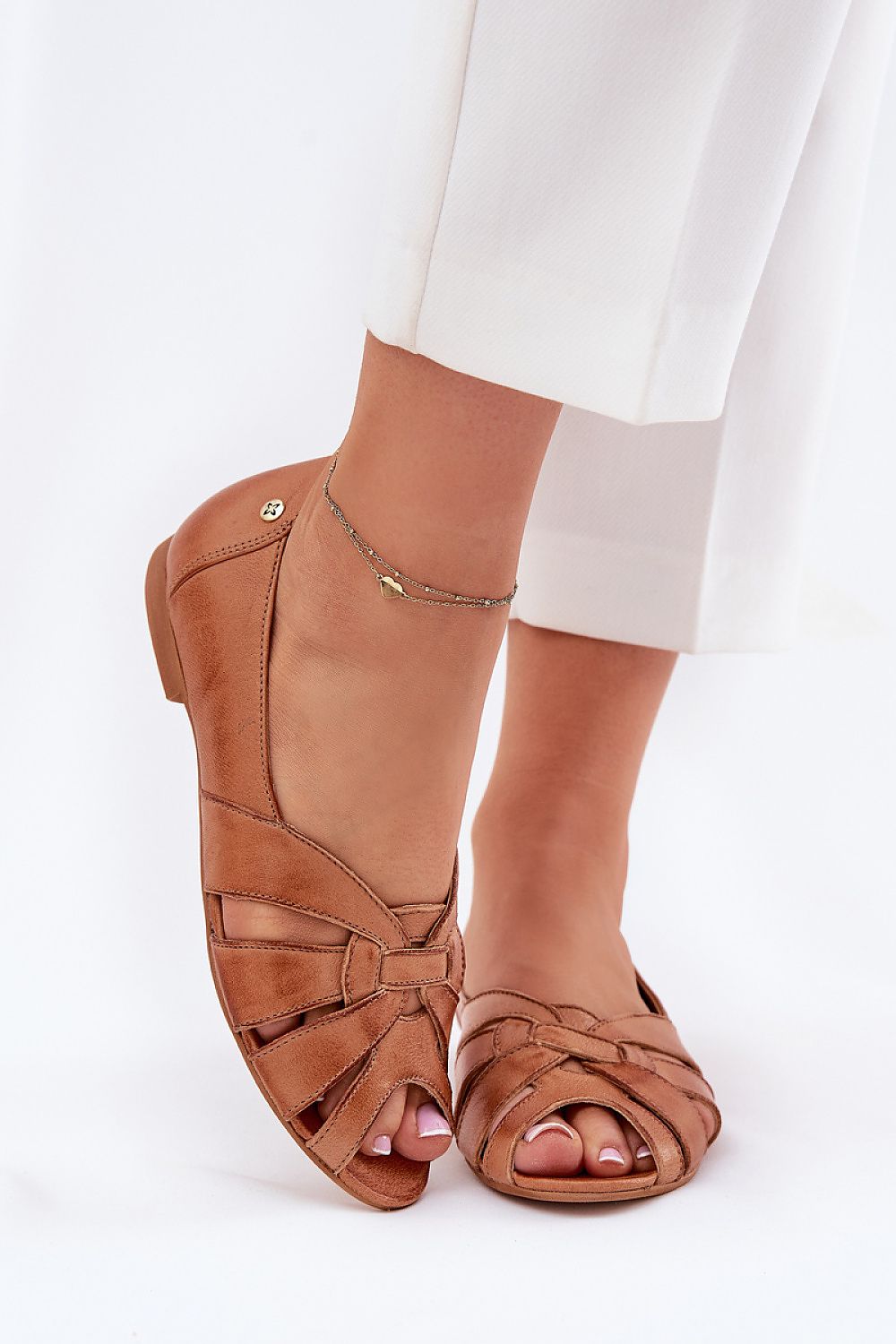   Baleriny Model Maciejka 06908-29/001-1 Brown - Step in style 