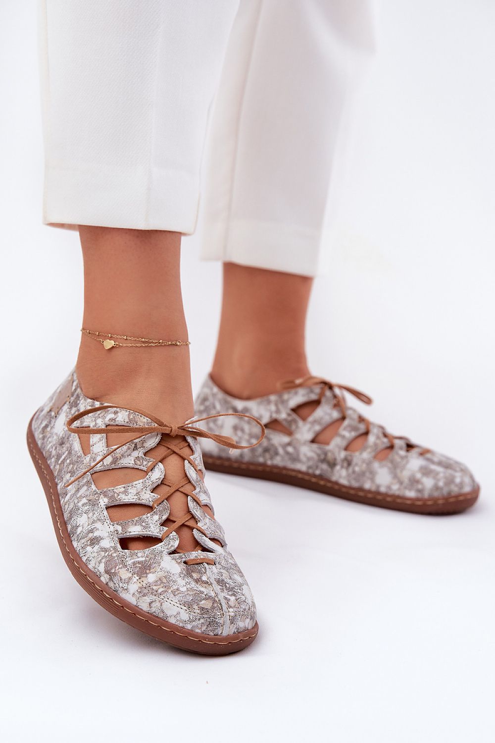   Baleriny Model Maciejka 06835-25/00-1 Gold - Step in style 