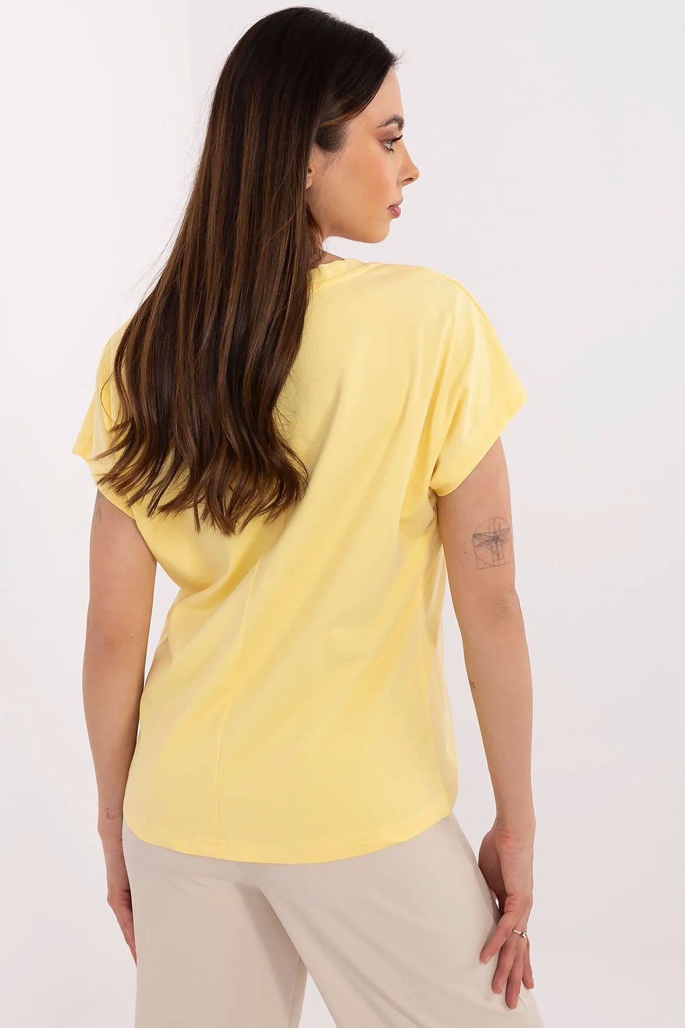   Tshirt Damski Model CLM-TS-1729.86 Yellow - Factory Price 