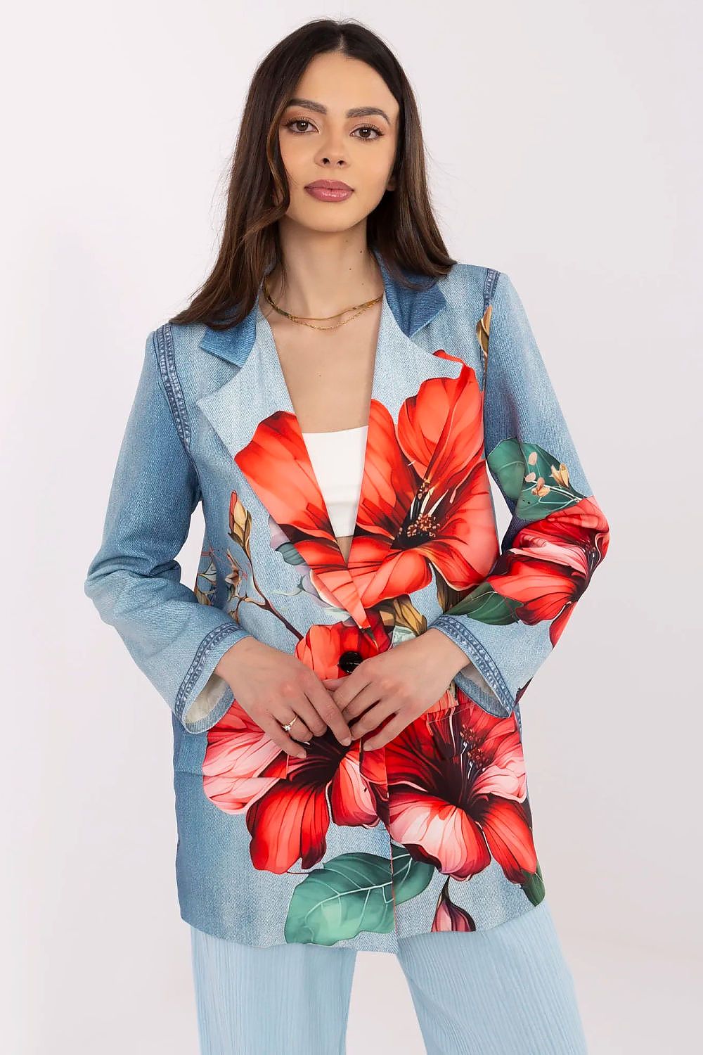   Marynarka Model DHJ-MA-18525-35.91 Blue - Italy Moda 
