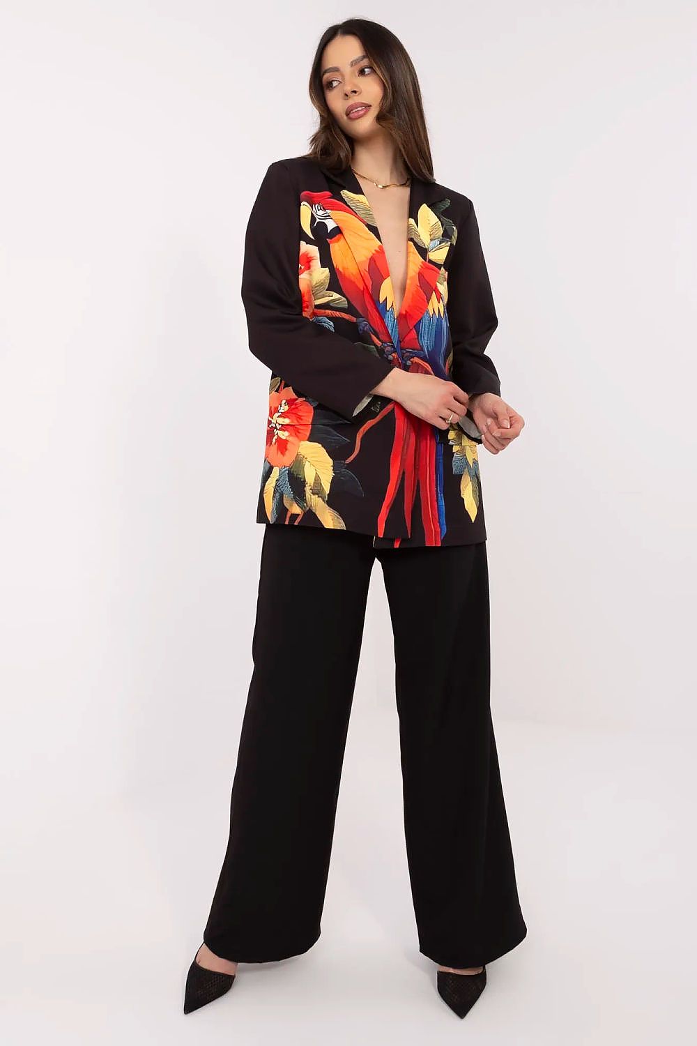  Marynarka Model DHJ-MA-18525-34.08 Black - Italy Moda 