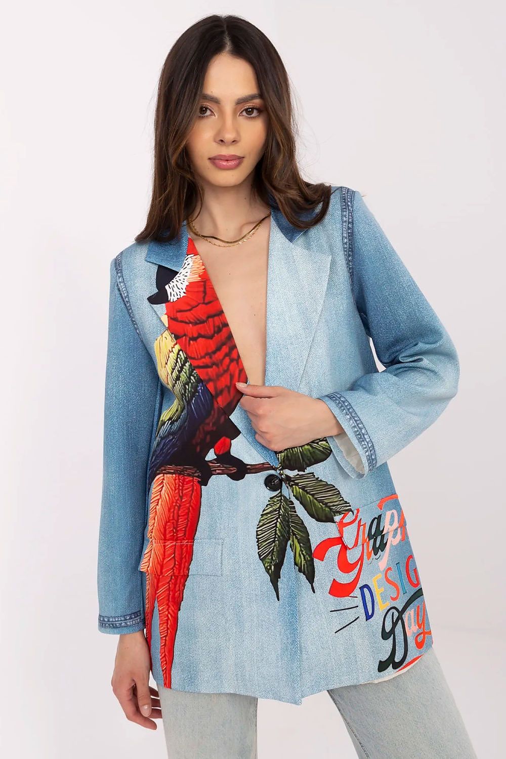   Marynarka Model DHJ-MA-18525-33.18 Blue - Italy Moda 