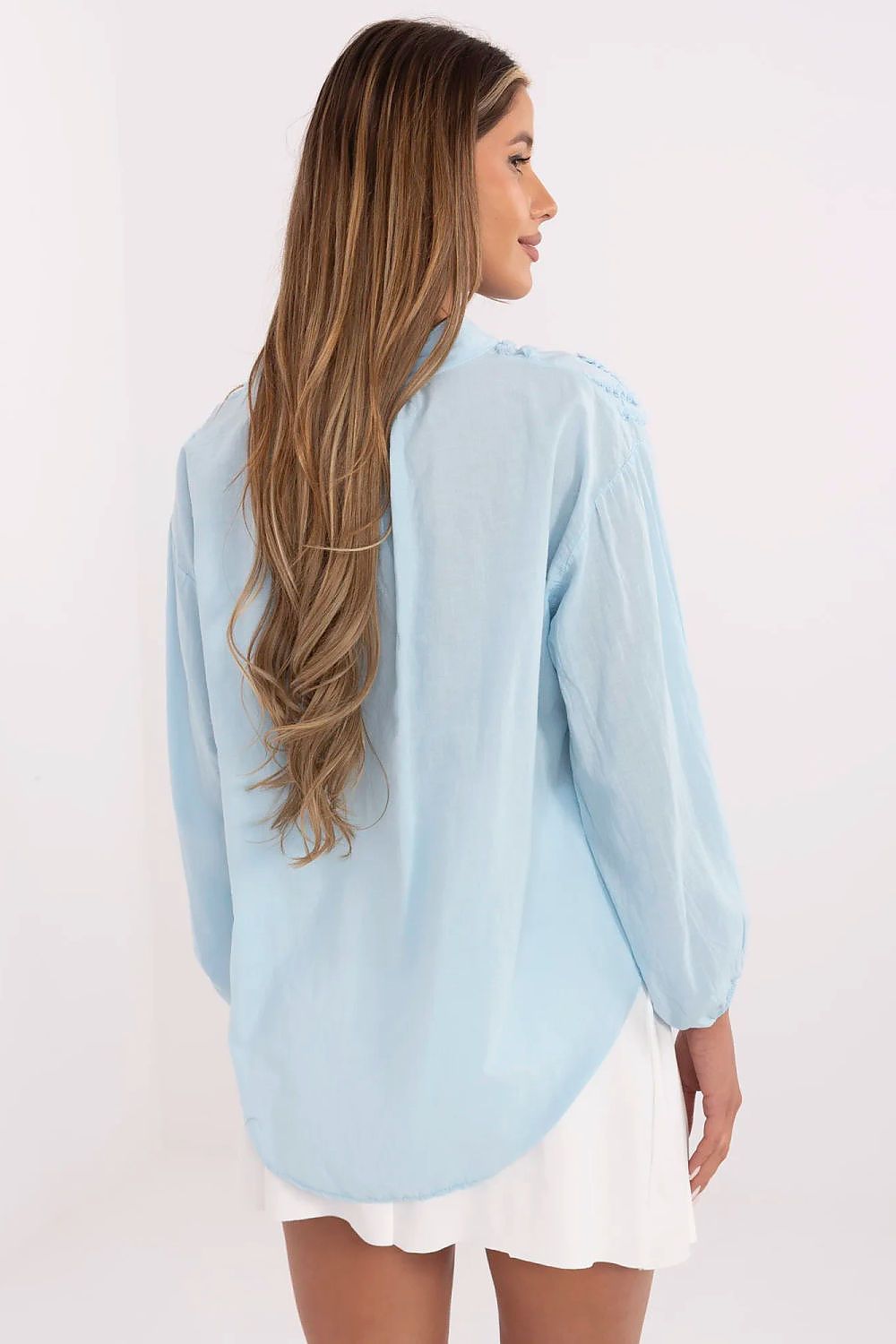   Bluzka Model TW-KS-BI-3145.67 Light Blue - Och Bella 