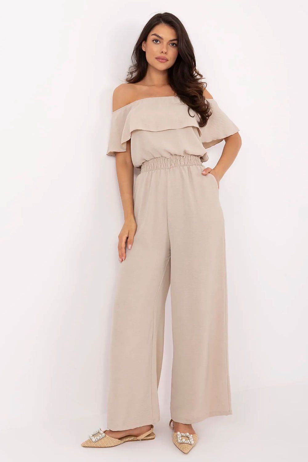   Kombinezon Model MI-KO-T52.67 Beige - Italy Moda 
