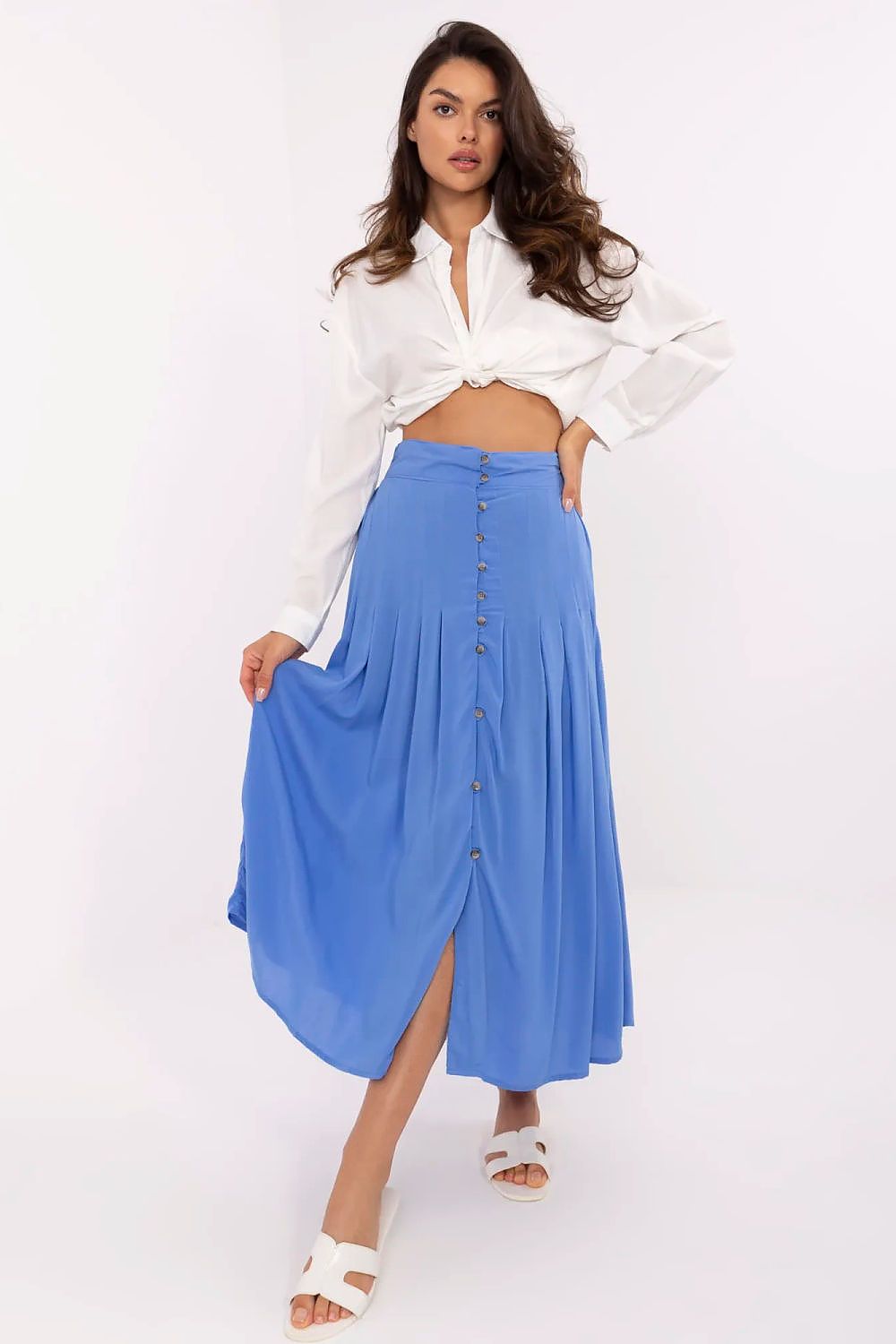  Spódnica Model D73761M50187B Blue - Sublevel 