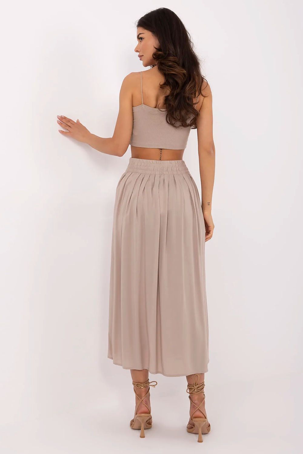  Spódnica Model D73761M50187B Dark Beige - Sublevel 
