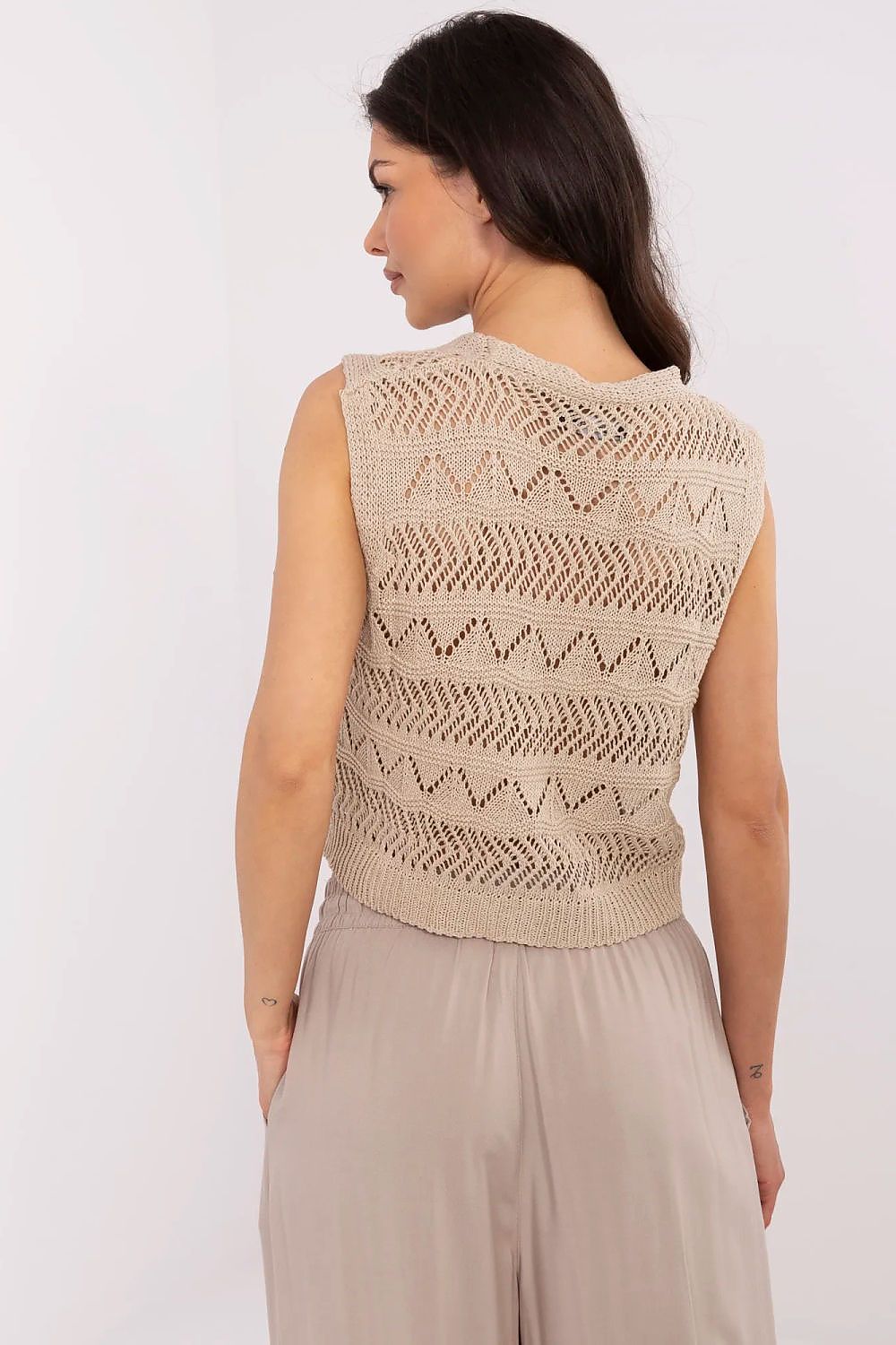   Kamizelka Model D93076J90849A Beige - Sublevel 