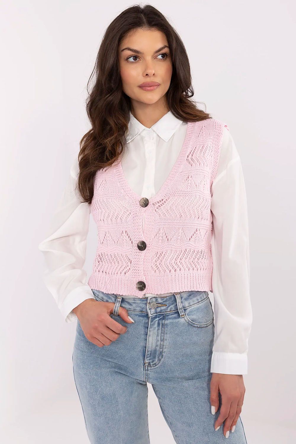   Kamizelka Model D93076J90849A Light Pink - Sublevel 