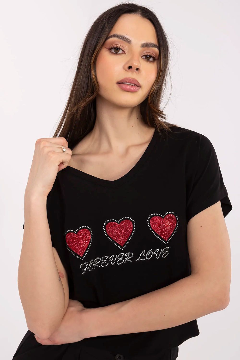   Tshirt Damski Model CLM-TS-1708.83 Black - Factory Price 