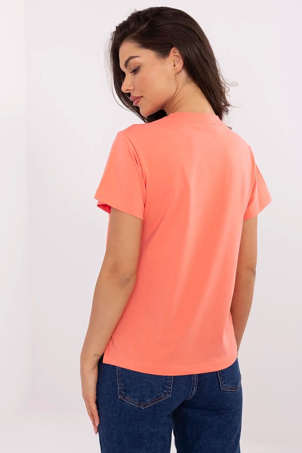   Tshirt Damski Model CLM-TS-1704.85 Coral - Factory Price 