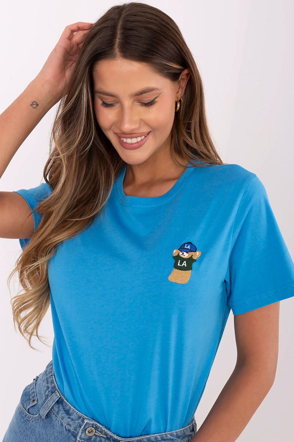   Tshirt Damski Model CLM-TS-1663.96 Blue - Factory Price 