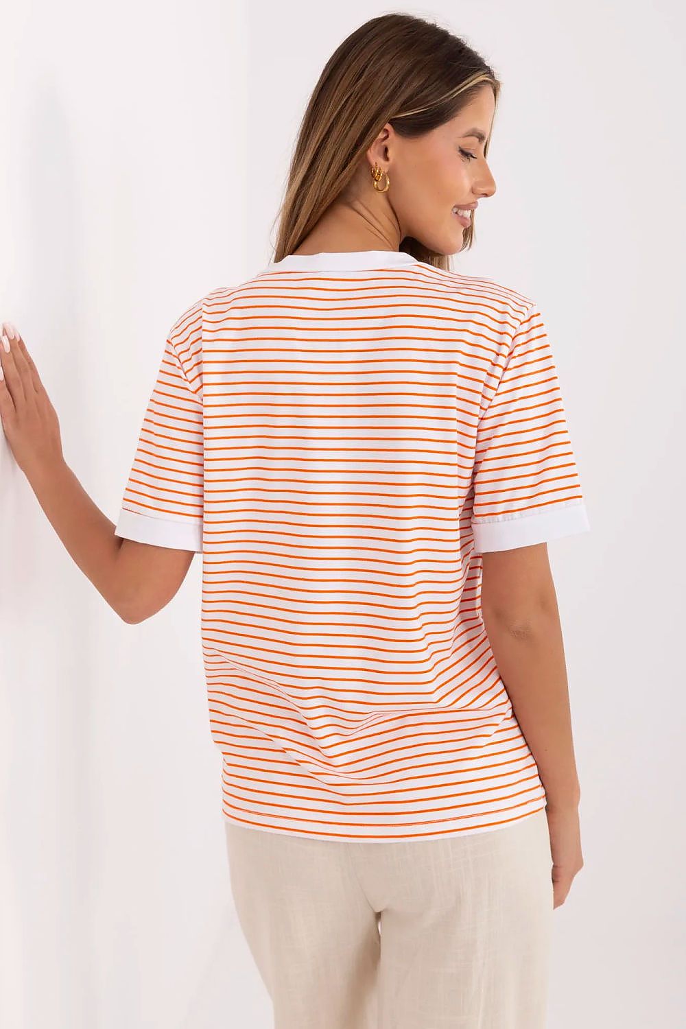   Bluzka Model MI-BZ-M6312-2.93 Orange - Italy Moda 