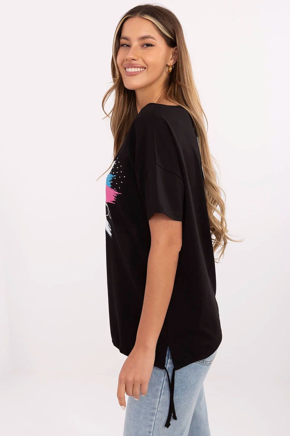   T-shirt Damski Model CLM-TS-1019.79 Black - Factory Price 
