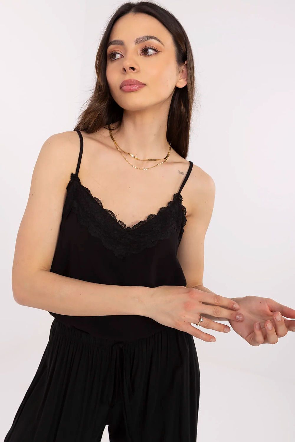  Koszulka Top Model D73761M11059A3 Black - Fresh Made 