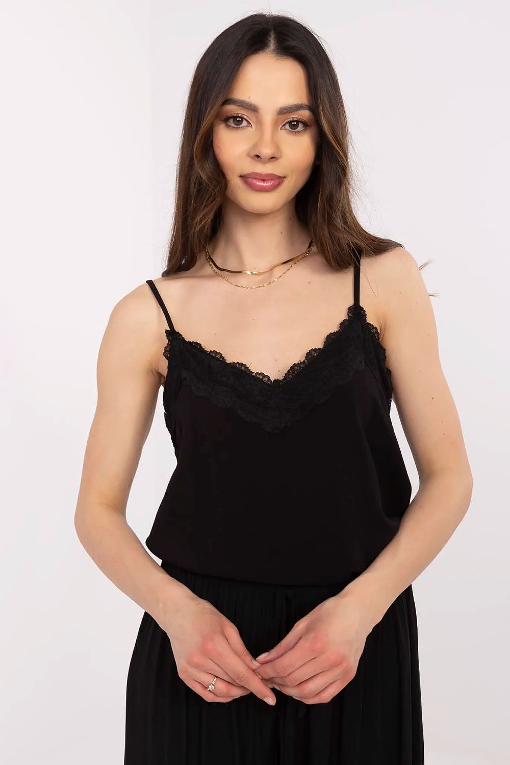  Koszulka Top Model D73761M11059A3 Black - Fresh Made 