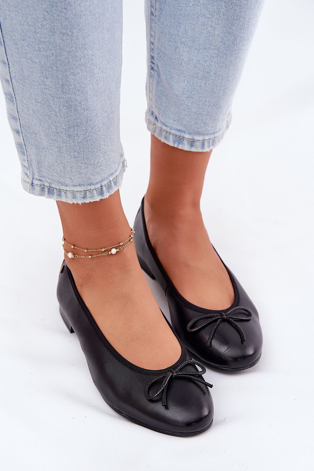   Baleriny Model Maciejka P6800-01 Black - Step in style 