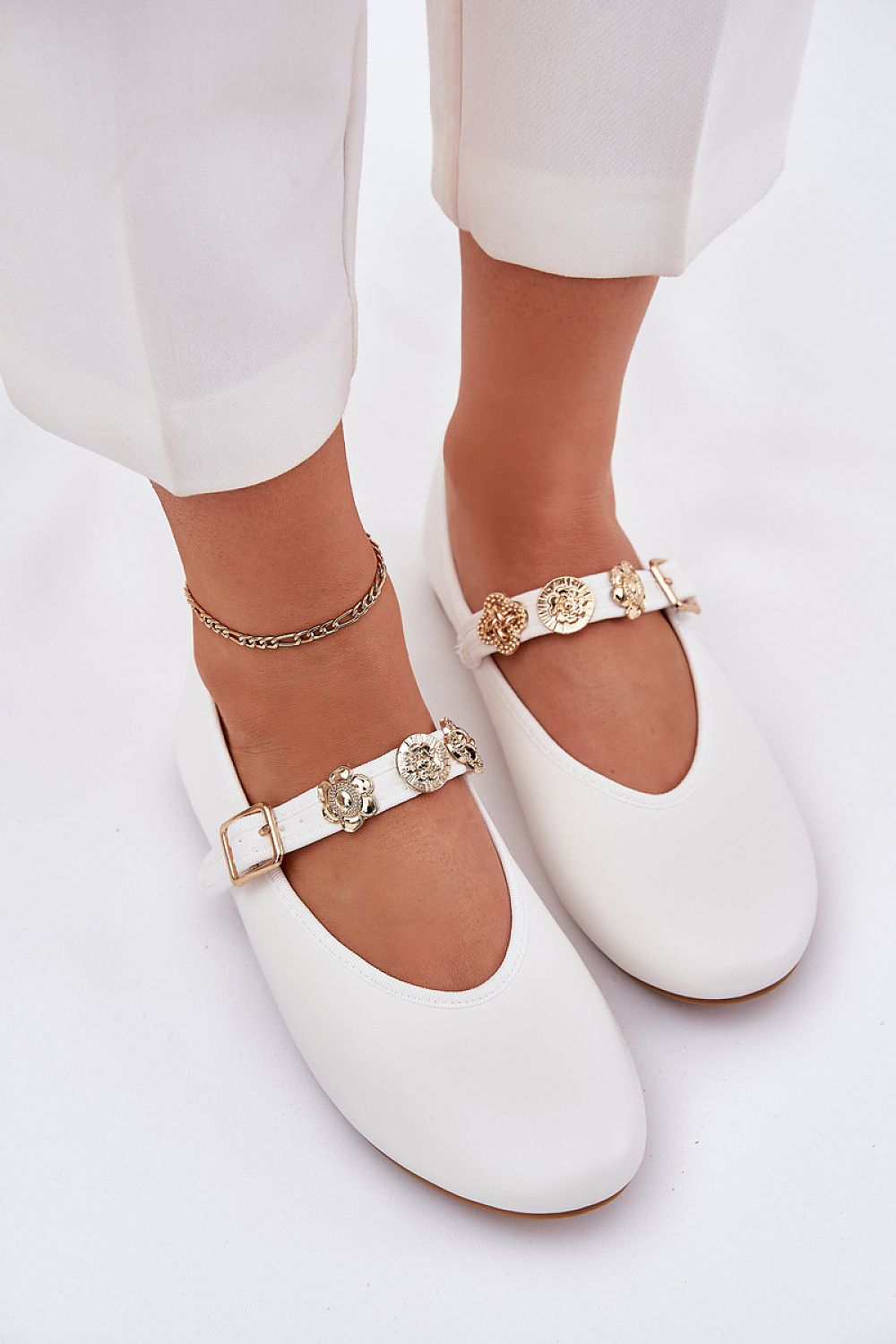   Baleriny Model Firicene 1860 White - Step in style 