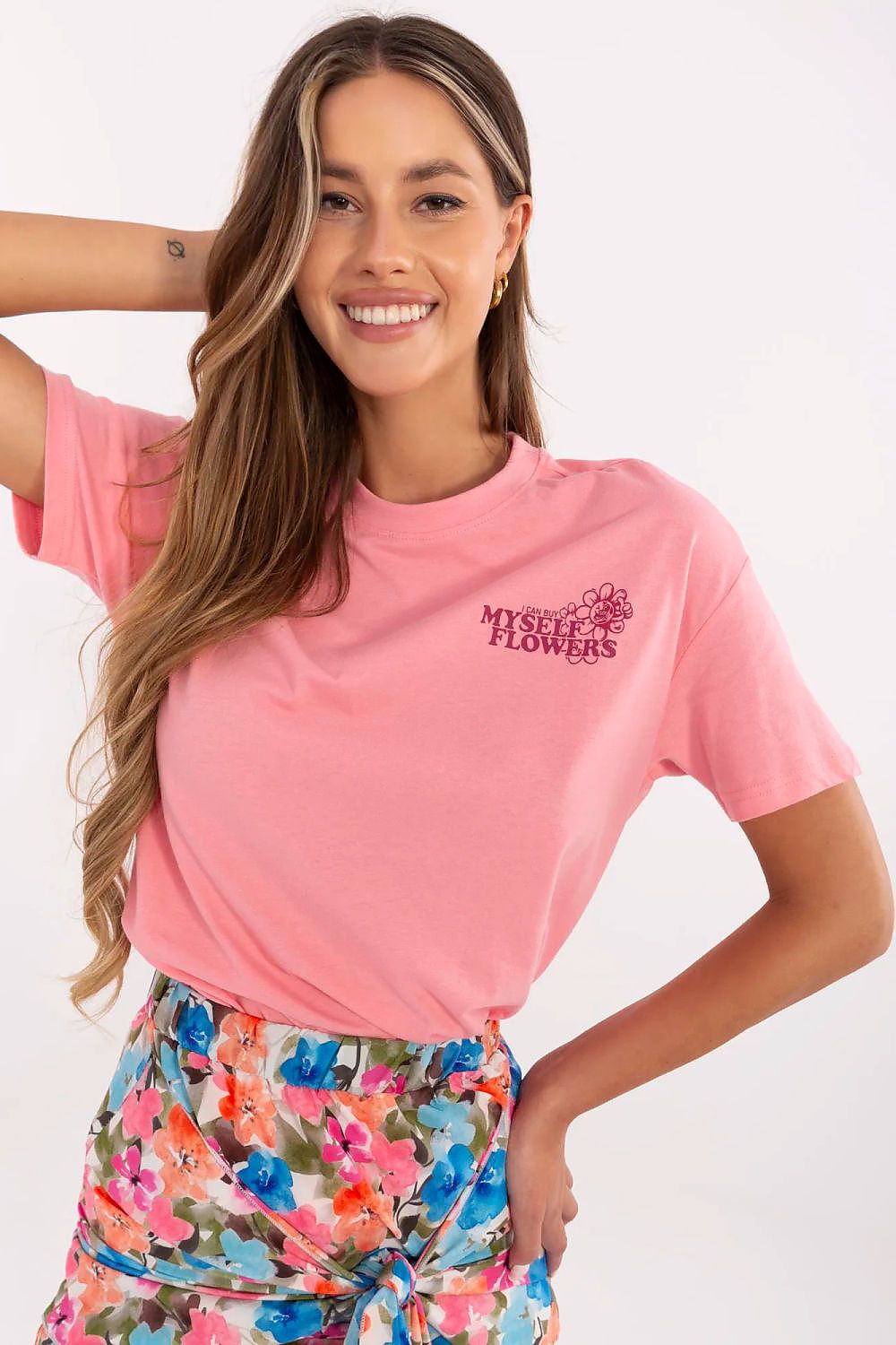   Tshirt Damski Model D12022AC02645I Pink - Sublevel 