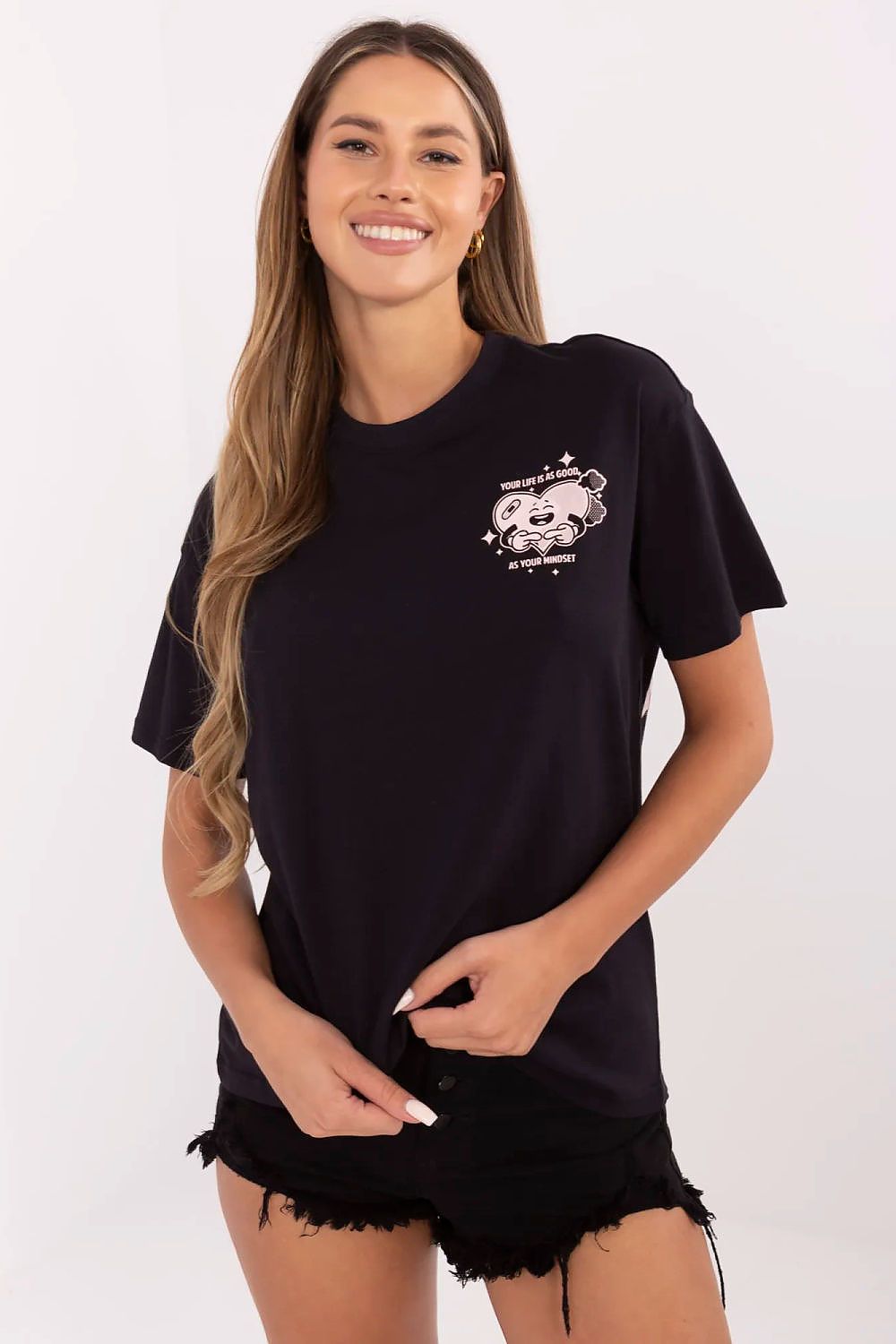   Tshirt Damski Model D12022AC02645I Dark Grey - Sublevel 