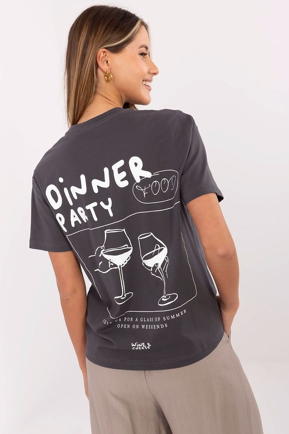   Tshirt Damski Model D12022M02738A Grafit - Sublevel 