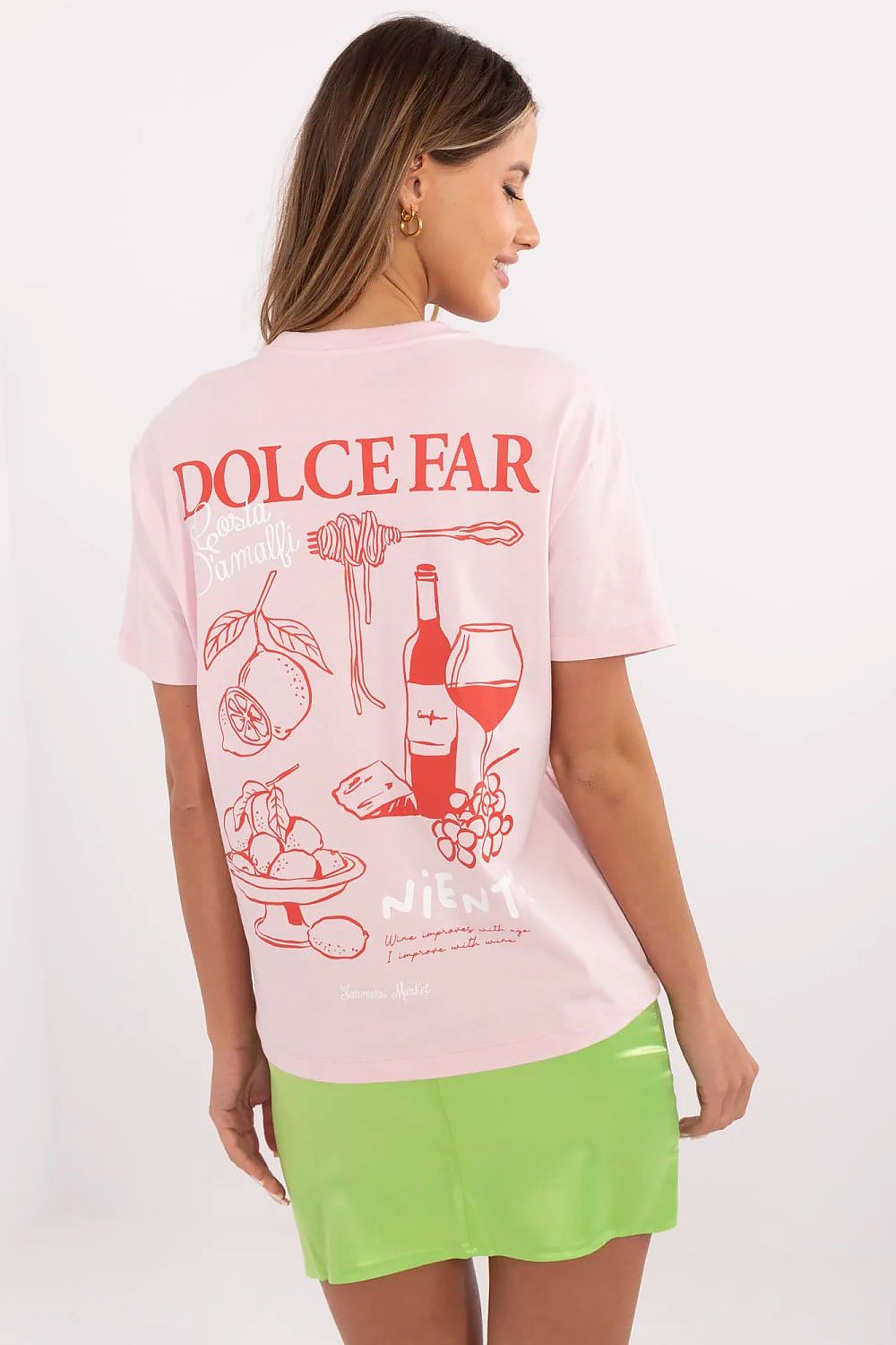   Tshirt Damski Model D12022M02738A Light Pink - Sublevel 