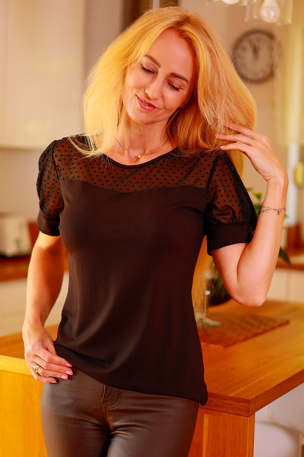   Bluzka Model Ava Black - Mirale 