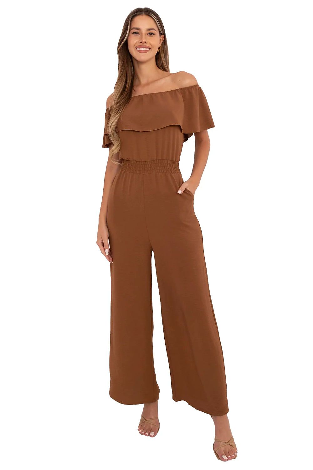   Kombinezon Model MI-KO-T52.67 Light Brown - Italy Moda 