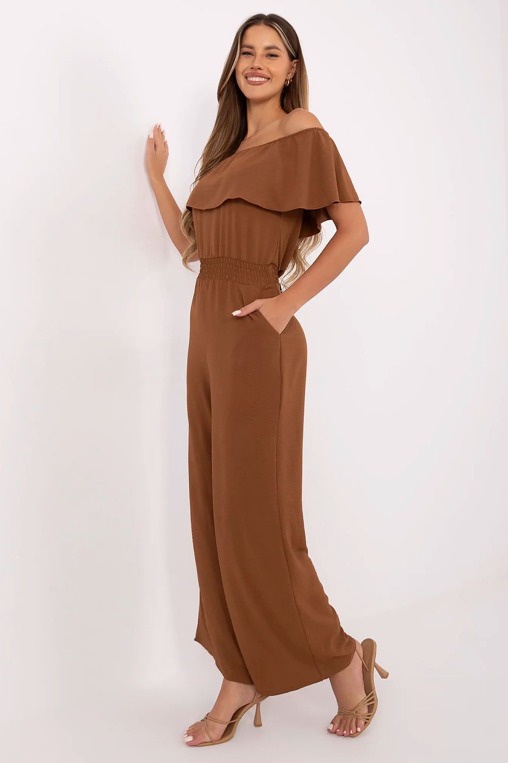   Kombinezon Model MI-KO-T52.67 Light Brown - Italy Moda 