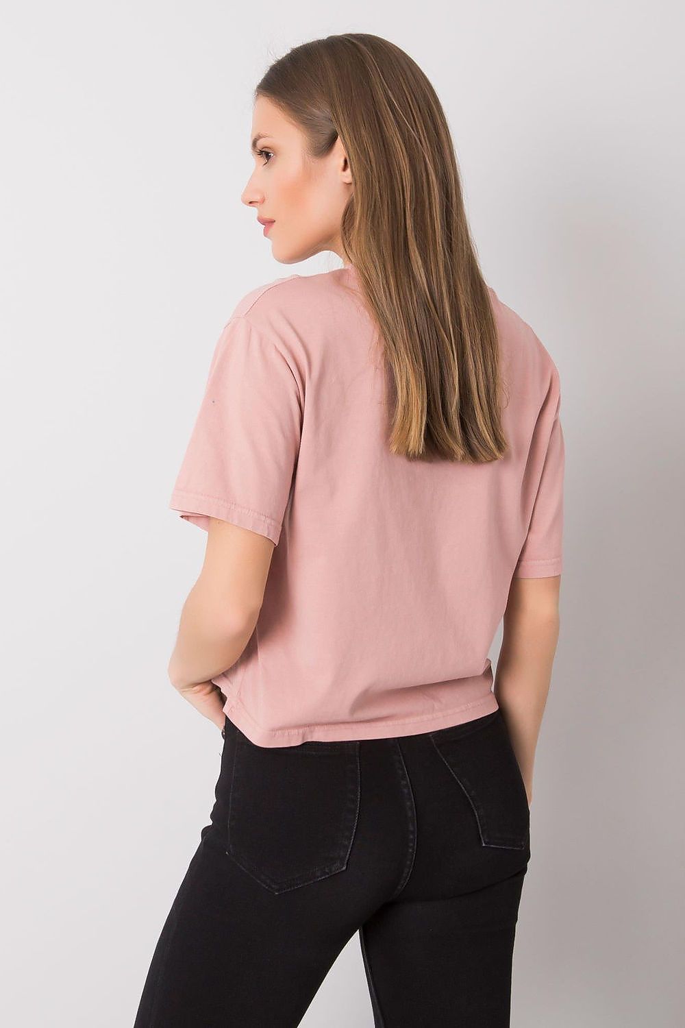   T-shirt Damski Model 157-TS-0086.60P Dark Pink - Rue Paris 