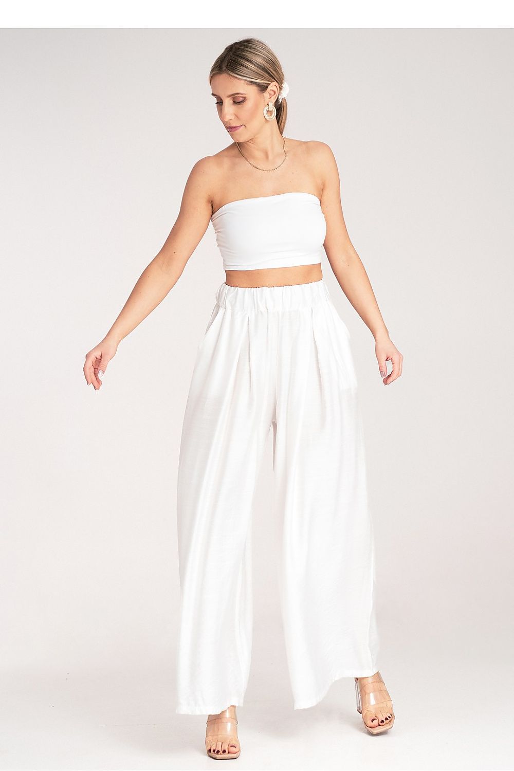  Spodnie Damskie Model M1158 White - Figl 