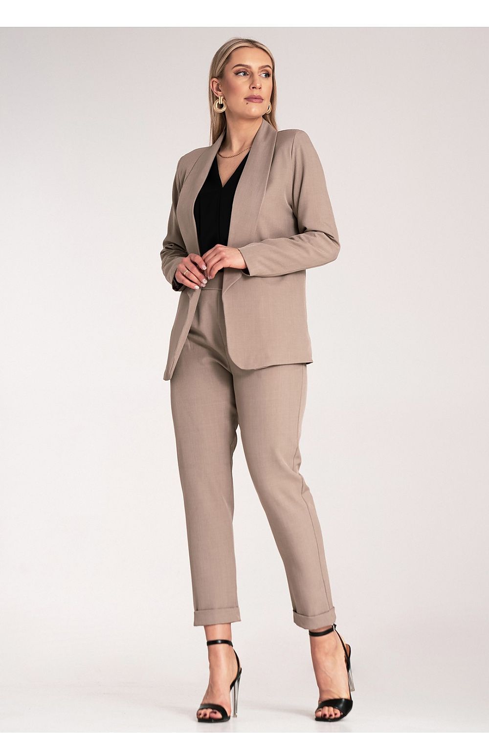   Żakiet Model M1175 Dark Beige - Figl 