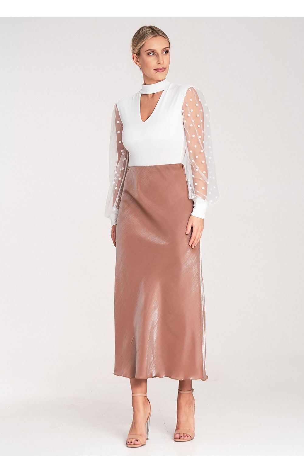  Spódnica Model M1084 Beige - Figl 