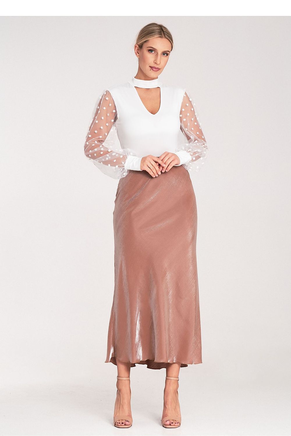  Spódnica Model M1084 Beige - Figl 