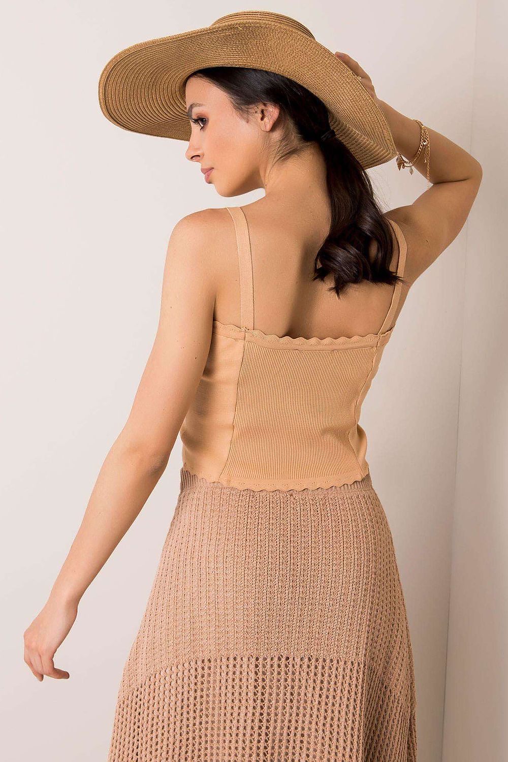  Koszulka Top Model 178-TP-3008.94 Camel - Rue Paris 