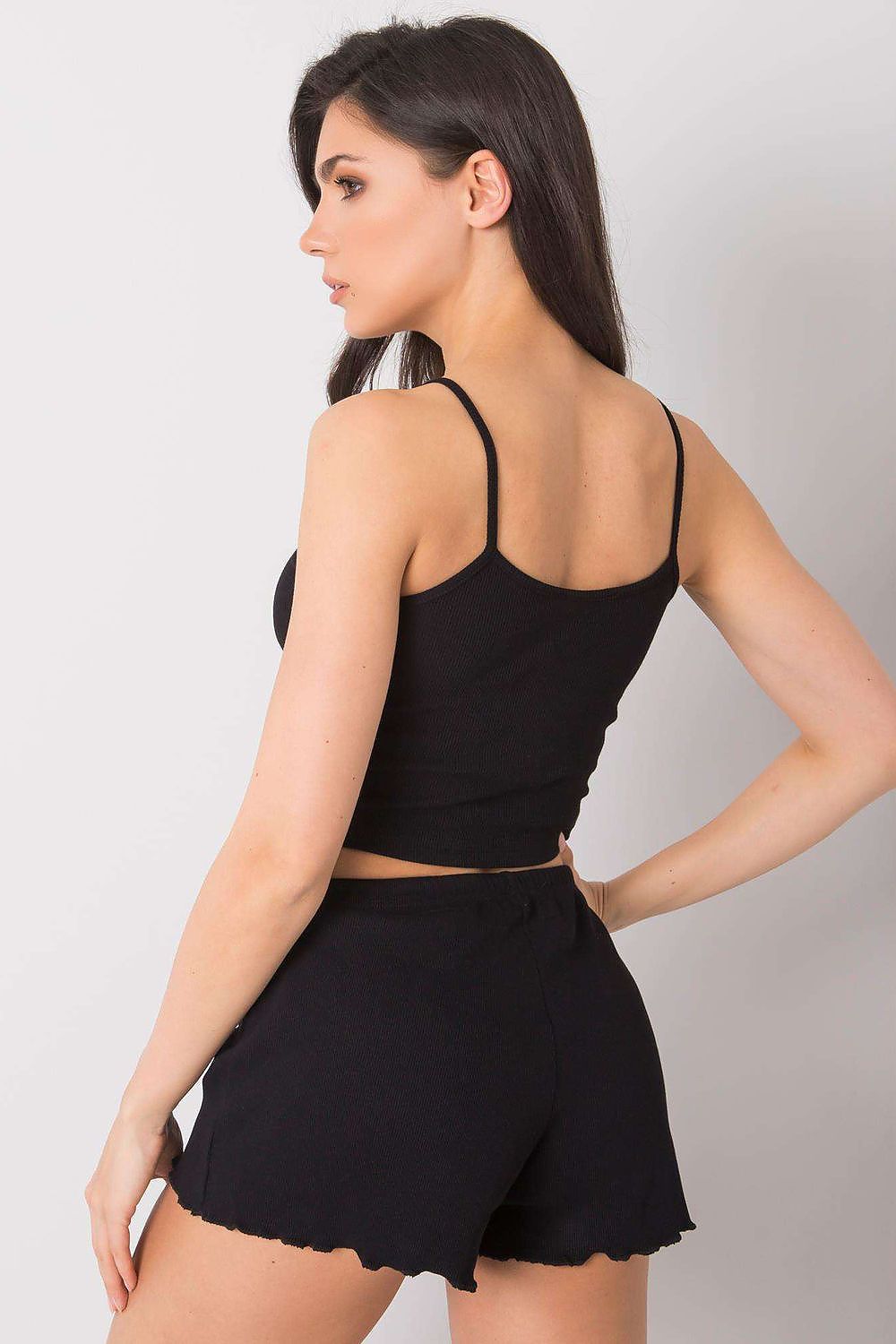  Koszulka Top Model RV-TP-6626.88 Black - Rue Paris 