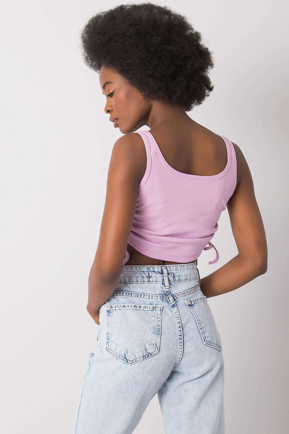 Koszulka Top Model RV-TP-6629.70 Light Violet - Rue Paris 