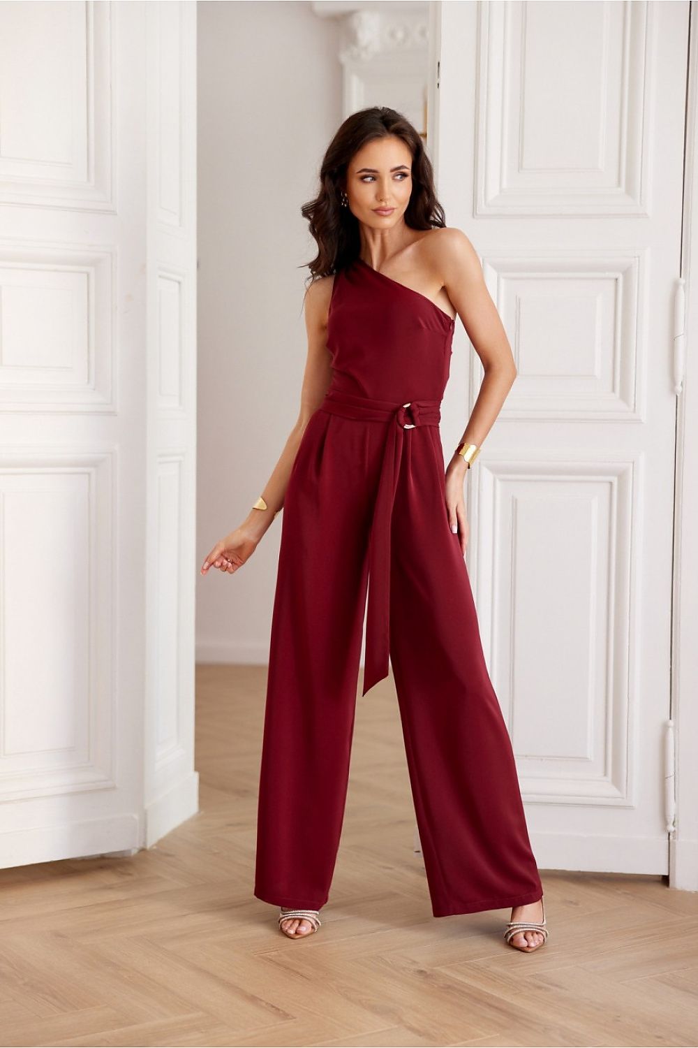  Kombinezon Model Isotta BOR KMB0009 Bordo - Roco Fashion 