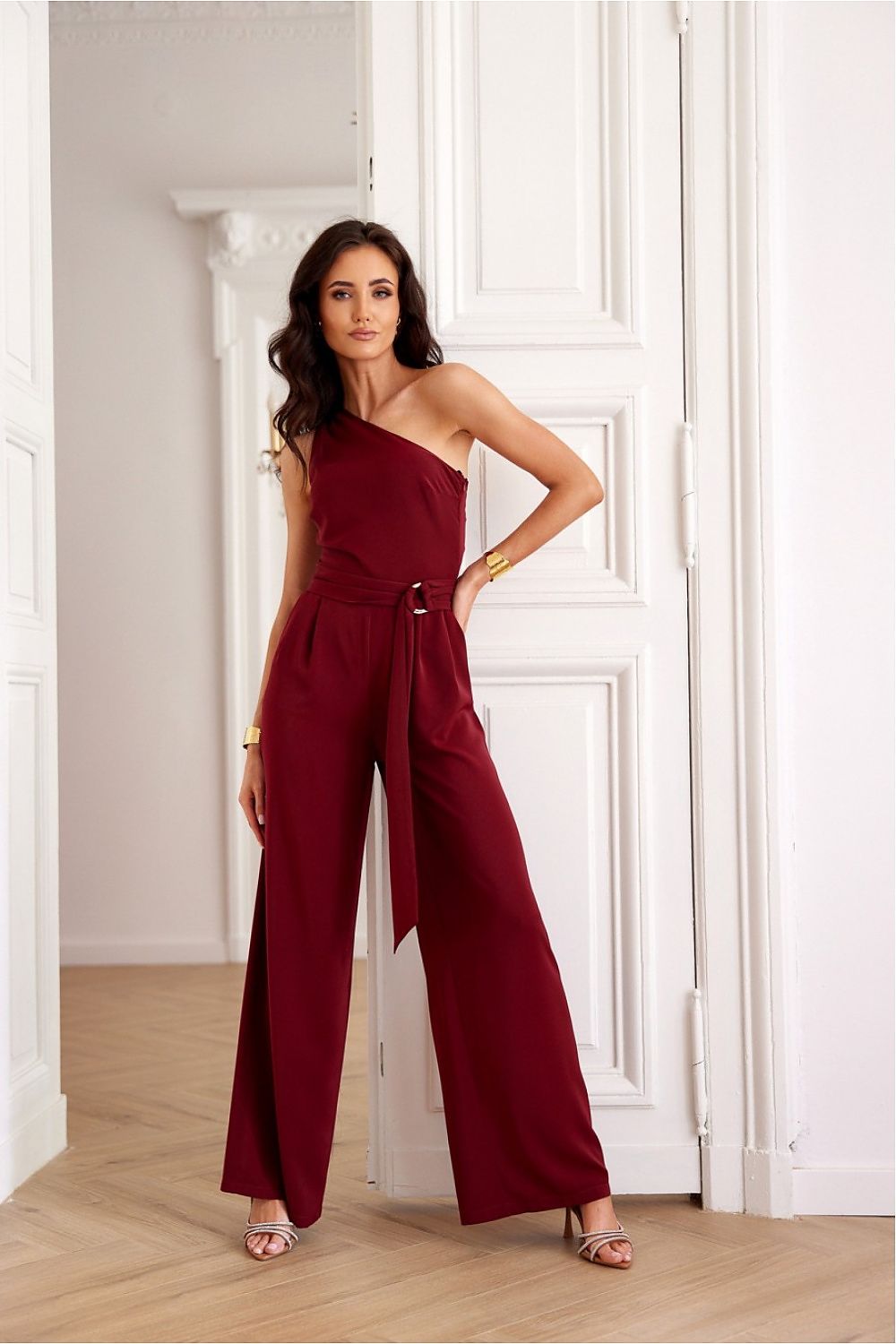   Kombinezon Model Isotta BOR KMB0009 Bordo - Roco Fashion 